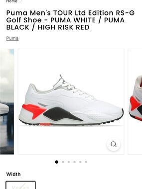 Puma RS-G golf shoes Size 12, like new